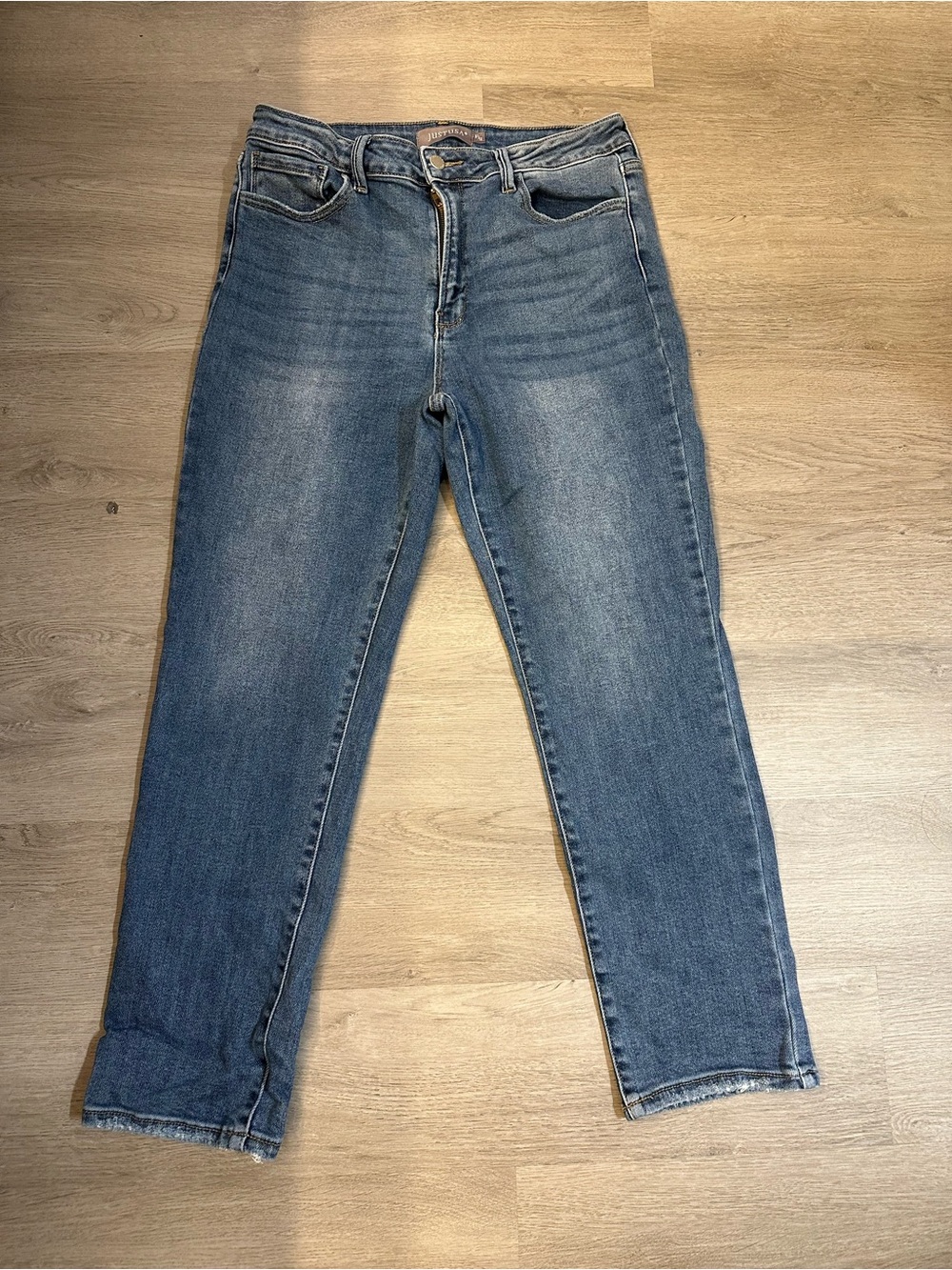 Just USA Straight Leg Mid Blue Women's Jeans